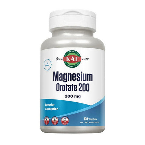 Kal, Magnesium Orotate 200, 200 Mg, 120 Veg Caps Kal