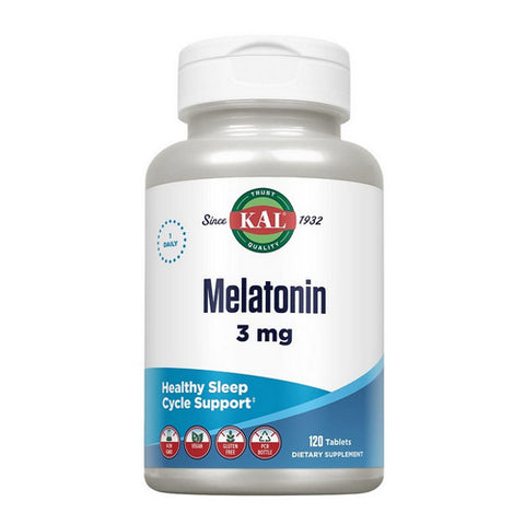 Kal, Melatonin, 3 mg, 120 Tabs Kal