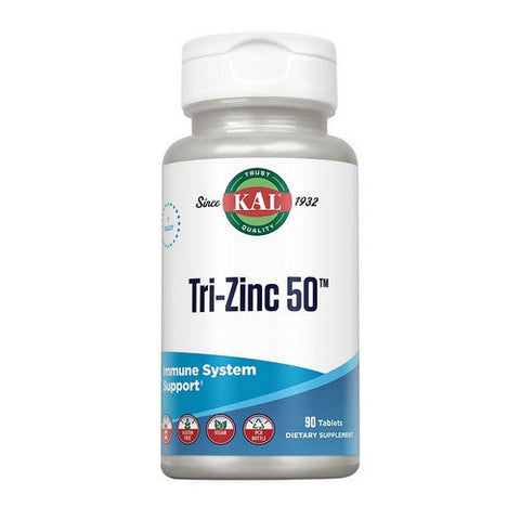 Kal, Tri-Zinc 50, 90 Tabs Kal