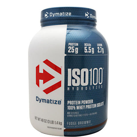 Dymatize, Iso-100, Fudge Brownie 3 lbs Dymatize