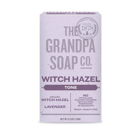 Grandpa's Brands Company, Witch Hazel Lavender Tone Bar Soap, 4.25 Oz Grandpa's Brands Company