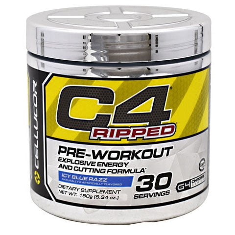 Cellucor, C4 Ripped Pre-Workout, Icy Blue Razz 6.34 oz Cellucor