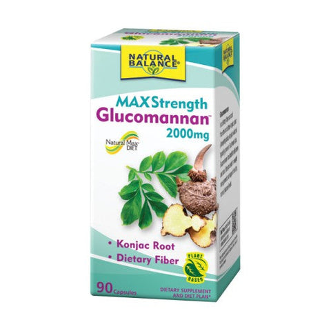 Natural Balance, Max Strength Glucomannan, 2000 mg, 90 Count Natural Balance