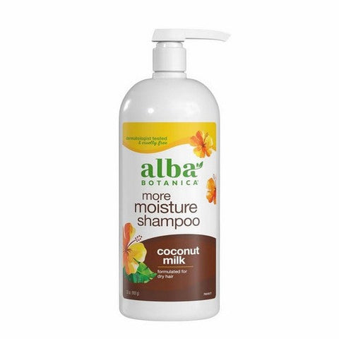 Alba Botanica, More Moisture Shampoo Coconut Milk, 32 Oz Alba Botanica