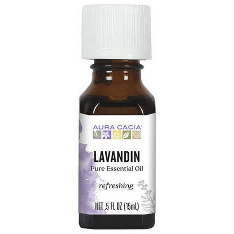 Aura Cacia, Essential Oil Lavandin, (lavandula intermedia) 0.5 Fl Oz Aura Cacia