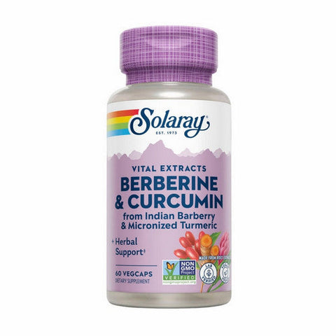 Solaray, Berberine & Curcumin, 600 mg, 60 Veg Caps Solaray