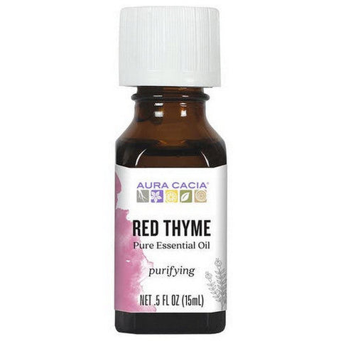 Aura Cacia, Essential Oil Thyme, Red, (thymus vulgaris) 0.5 Fl Oz Aura Cacia