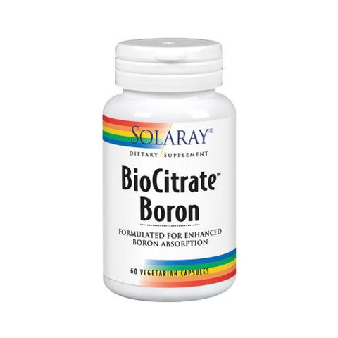 Solaray, BioCitrate Boron, 500 mcg, 60 Veg Caps Solaray
