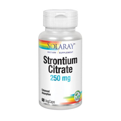 Solaray, BioCitrate Strontium, 250 mg, 60 Veg Caps Solaray