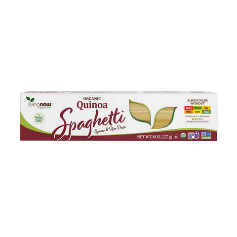 Now Foods, Livingnow Organic Quinoa And Rice Pasta Spaghetti, 8 Oz Now Foods