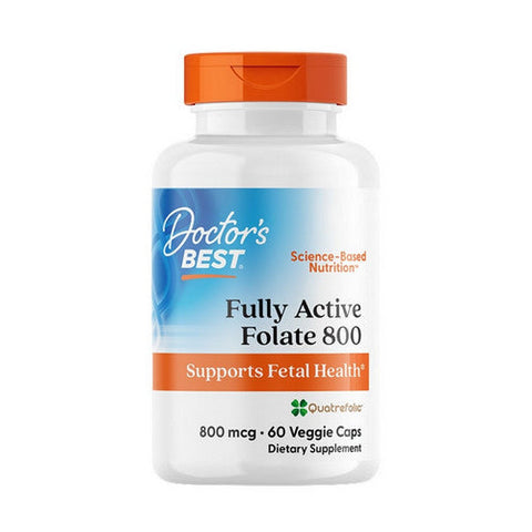 Doctors Best, Fully Active Folate, 800 mcg, 60 Veg Caps Doctors Best