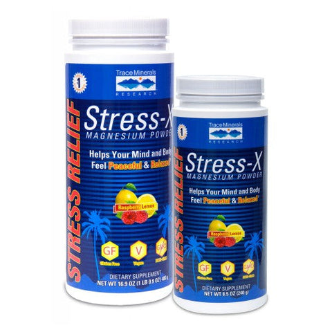 Trace Minerals, Stress-X Magnesium Raspberry Lemon, 8.5 Oz Trace Minerals