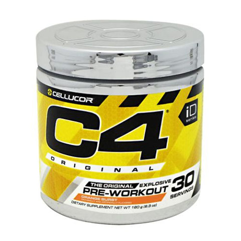 Cellucor, C4 Pre-Workout Explosive Energy, Orange Burst 30 Servings Cellucor