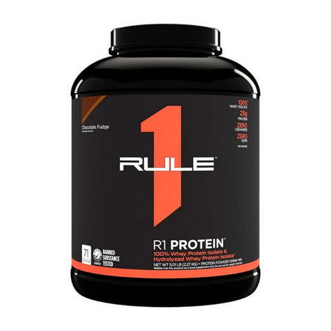 Rule 1, R1 Protein Isolate, Chocolate Fudge 5.03lbs Rule 1
