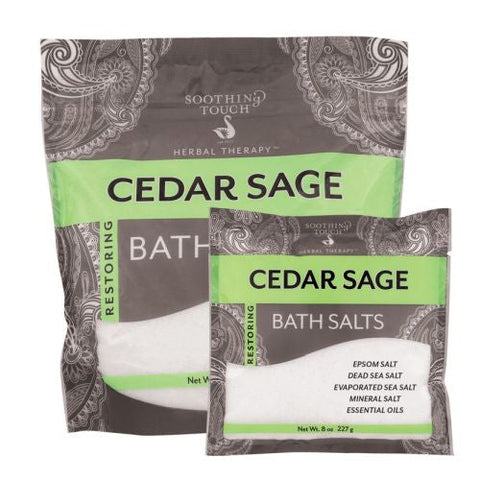 Soothing Touch, Bath Salts, Cedar Sage 32 Oz Soothing Touch