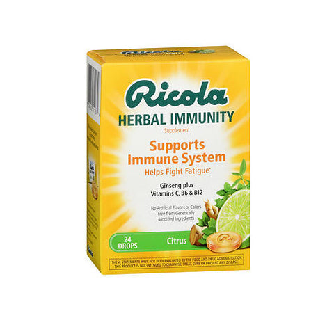 Ricola, Herbal Immunity Supports Citrus, 24 Count Ricola