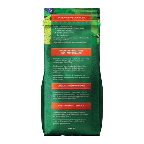 Life Extension, Rainforest Blend Ground Coffee, Natural 12 Oz Life Extension