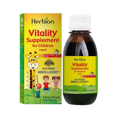 Herbion Naturals, Vitality Supplement For Children With Natural Honey, 5 Oz Herbion Naturals