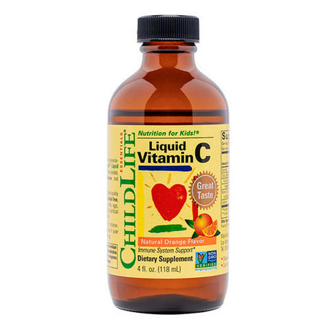 Child Life Essentials, Liquid Vitamin C Orange Flavor, 4 Oz Child Life Essentials