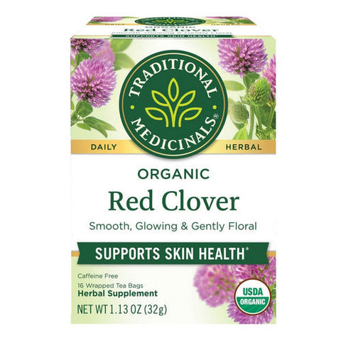 Traditional Medicinals, Organic Red Clover Caffeine Free, 16 Bags