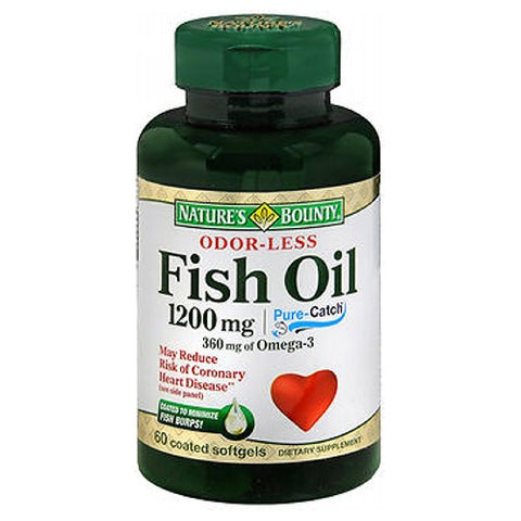 Nature's Bounty, Natures Bounty Odorless Fish Oil, 1200 mg, 24 X 60 Softgels Nature's Bounty