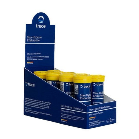 Trace Minerals, Max-Hydrate Endurance, Citrus Flavor 10 Tabs Trace Minerals