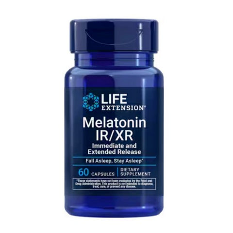 Life Extension, Melatonin IR/XR, 1.5mg, 60 Caps Life Extension