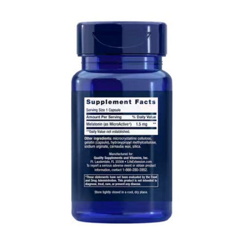 Life Extension, Melatonin IR/XR, 1.5mg, 60 Caps Life Extension