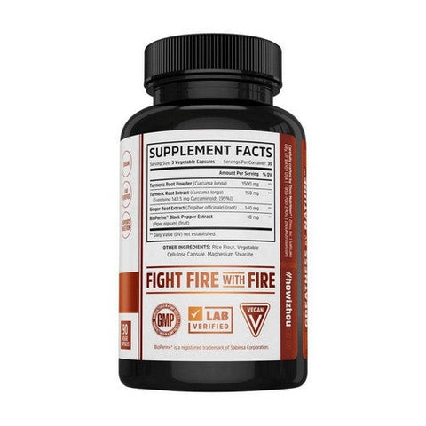 Zhou Nutrition, Turmeric Curcumin with Ginger, 90 Veg Caps Zhou Nutrition