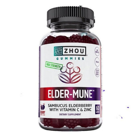Zhou Nutrition, Elder-Mune, 60 Vegan Gummines Zhou Nutrition
