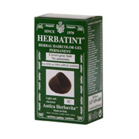 Herbatint, Herbatint Permanent Light Ash Chestnut (5c), 4.56 Oz (Case of 3) Herbatint