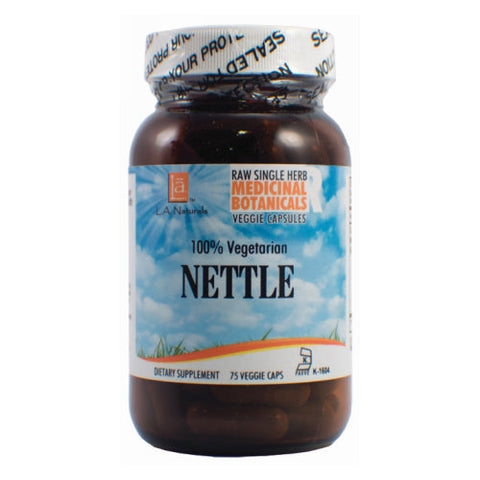 L. A .Naturals, Nettle Raw Herb, 75 Veg Caps L. A .Naturals