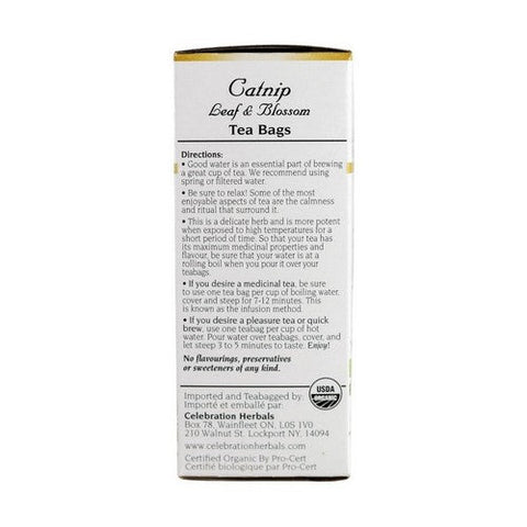 Celebration Herbals, Organic Catnip Leaf & Blossom Tea, 24 Bags Celebration Herbals
