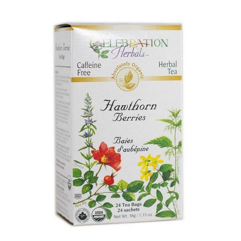 Celebration Herbals, Organic Hawthorn Berries Tea, 24 Bags Celebration Herbals