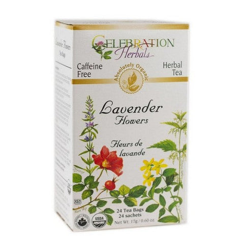 Celebration Herbals, Organic Lavender Flowers Tea, 24 Bags Celebration Herbals