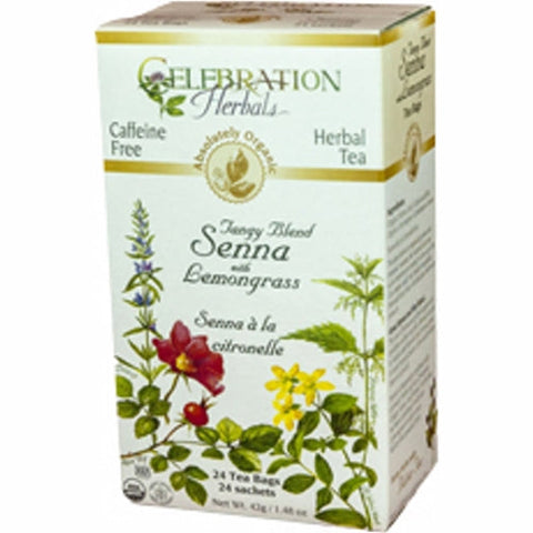 Celebration Herbals, Organic Senna with Lemongrass Tea, 24 Bags Celebration Herbals