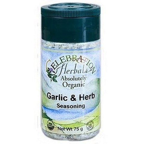Celebration Herbals, Organic Garlic & Herb Seasoning, 4 Oz Celebration Herbals