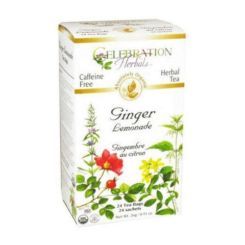 Celebration Herbals, Organic Ginger Lemonade Tea, 24 Bags Celebration Herbals