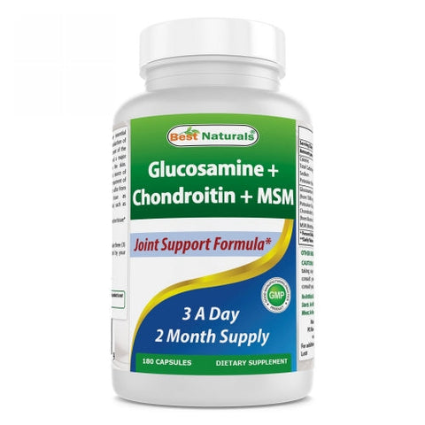 Best Naturals, Glucosamine Chondroitin MSM, 180 Caps Best Naturals