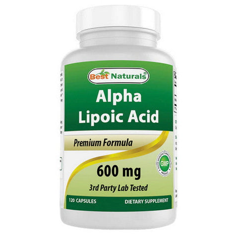 Best Naturals, Alpha Lipoic Acid, 600 mg, 120 Caps Best Naturals