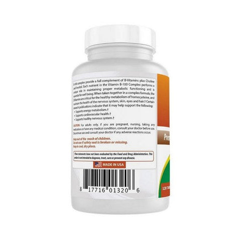 Best Naturals, B 100 Complex, 120 Tabs Best Naturals
