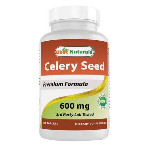 Best Naturals, Celery Seed, 600 mg, 180 Tabs Best Naturals