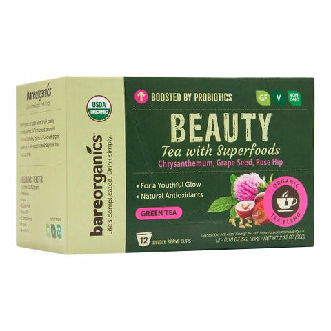 Bare Organics, Beauty Tea K-Cups, 10 Count Bare Organics