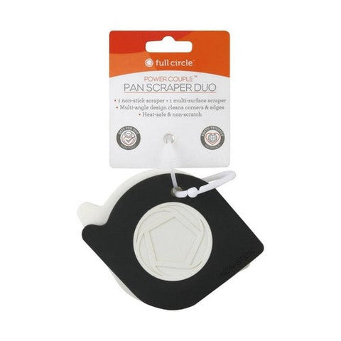 Full Circle Home, Pan Scraper Duo White Gray, 1 Count