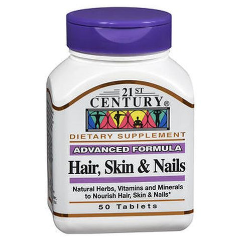 21st Century, Hair - Skin and Nails, 50 Tabs 21st Century