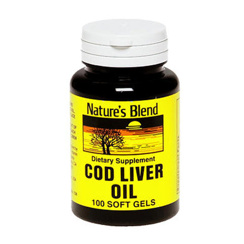 Nature's Blend, Cod Liver Oil Softgels, 400 Mg, 100 Caps Nature's Blend