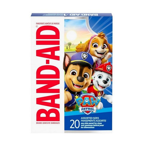 Band-Aid, Bandages Nickelodeon Paw Patrol Assorted Sizes, Box Of 20 Band-Aid