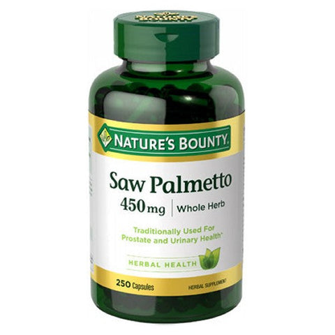 Nature's Bounty, Saw Palmetto, 450 Mg, 250 Capsules Nature's Bounty