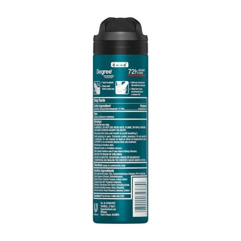 Degree, Advanced Antiperspirant Deodorant Dry Spray Adventure, 3.8 Oz Degree