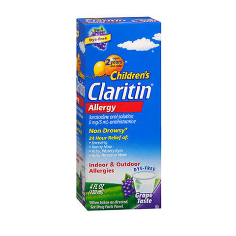 Claritin, Children'S Loratadine Antihistamine 24 Hour Allergy Grape, 4 Oz Claritin
